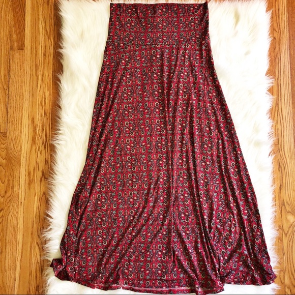 LuLaRoe Dresses & Skirts - Lularoe Floral Design Maxi Skirt M
